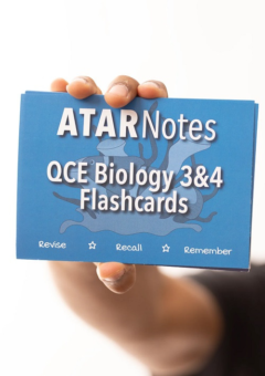 ATAR NOTES QCE BIOLOGY UNITS 3&4 FLASHCARDS Cover