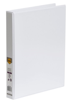 2D RING A4 25MM FOLDER (WHITE) Cover