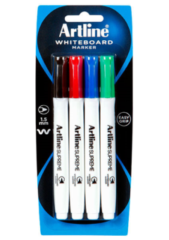 WHITEBOARD MARKERS ARTLINE SUPREME ASSORTED PACK OF 4 Cover