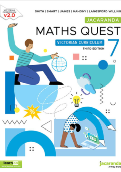 JACARANDA MATHS QUEST 7 VICTORIAN CURRICULUM PRINT & LEARNON 3E Cover