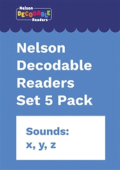 NELSON DECODABLE READERS SET 5 PACK X 20 (SOUNDS: X, Y, Z.) Cover