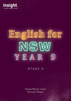 INSIGHT ENGLISH FOR NSW YEAR 9 STAGE 5 STUDENT WORKBOOK Cover