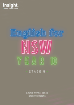 INSIGHT ENGLISH FOR NSW YEAR 10 STAGE 5 STUDENT WORKBOOK Cover