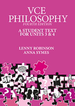 VCE PHILOSOPHY: A STUDENT TEXT FOR VCE UNITS 3&4 4E Cover