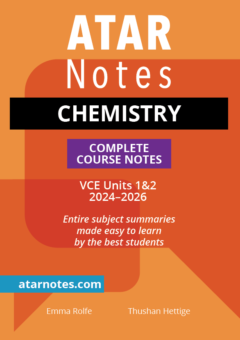 ATAR NOTES VCE CHEMISTRY UNITS 1&2 NOTES (2024-2026) Cover