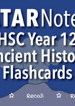 ATAR NOTES HSC ANCIENT HISTORY YEAR 12 FLASHCARDS Cover