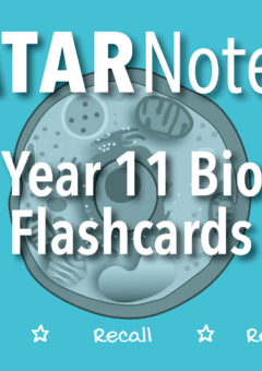 ATAR NOTES HSC BIOLOGY YEAR 11 FLASHCARDS Cover