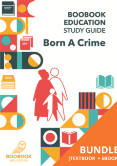 BORN A CRIME: BOOBOOK EDUCATION STUDY GUIDE PRINT + EBOOK Cover