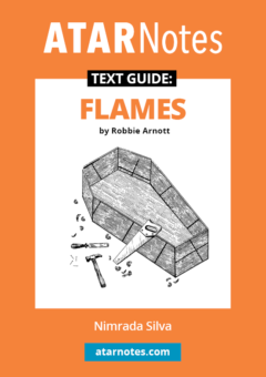 ATAR NOTES TEXT GUIDE: FLAMES BY ROBBIE ARNOTT Cover