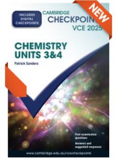 CAMBRIDGE CHECKPOINTS VCE CHEMISTRY UNITS 3&4 2025 + QUIZ ME MORE Cover