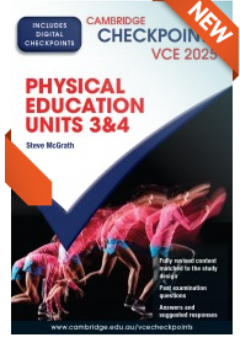 CAMBRIDGE CHECKPOINTS VCE PHYSICAL EDUCATION UNITS 3&4 2025-2026 + QUIZ ME MORE Cover