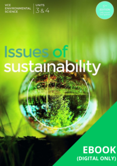 ISSUES OF SUSTAINABILITY VCE UNITS 3&4 5E EBOOK (eBook only) Cover