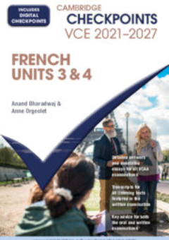 CAMBRIDGE CHECKPOINTS VCE FRENCH UNITS 3&4 2021-2027 + QUIZ ME MORE Cover