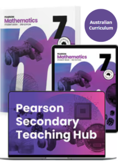 PEARSON MATHEMATICS 7 AC 9.0 STUDENT BOOK + EBOOK 3E Cover