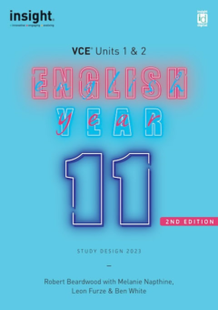 INSIGHT ENGLISH YEAR 11 VCE UNIT 1&2 + EBOOK 2E Cover