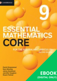 CAMBRIDGE ESSENTIAL MATHEMATICS CORE FOR THE AUSTRALIAN CURRICULUM 9 EBOOK 2E (eBook ony) Cover
