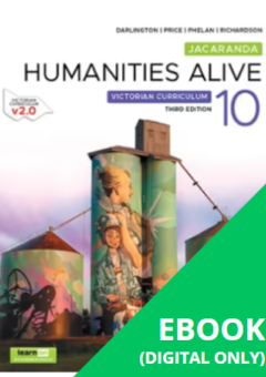 JACARANDA HUMANITIES ALIVE 10 VICTORIAN CURRICULUM LEARNON 3E (eBook only) Cover