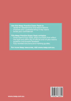 NEAP PRACTICE EXAM PACK: NSW YEAR 12 MATHEMATICS ADVANCED (3 EXAMS)