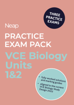 NEAP PRACTICE EXAM PACK: VCE BIOLOGY UNITS 1&2 (3 EXAMS) Cover
