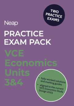 NEAP PRACTICE EXAM PACK: VCE ECONOMICS UNITS 3&4 (2 EXAMS) Cover