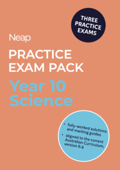 NEAP PRACTICE EXAM PACK: YEAR 10 SCIENCE (3 EXAMS) Cover