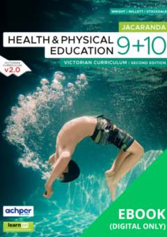 JACARANDA HEALTH AND PHYSICAL EDUCATION 9&10 VICTORIAN CURRICULUM LEARNON 2E (eBook only) Cover