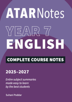 ATAR NOTES YEAR 7 ENGLISH COURSE NOTES (2025-2027) Cover