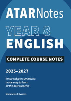 ATAR NOTES YEAR 8 ENGLISH COURSE NOTES (2025-2027) Cover