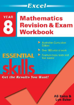 EXCEL ESSENTIAL SKILLS YEAR 8 MATHEMATICS REVISION & EXAM WORKBOOK Cover