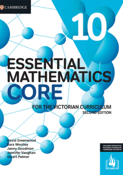 CAMBRIDGE ESSENTIAL MATHEMATICS CORE FOR THE VICTORIAN CURRICULUM YEAR 10 STUDENT BOOK + EBOOK 2E Cover