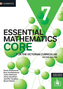 CAMBRIDGE ESSENTIAL MATHEMATICS CORE FOR THE VICTORIAN CURRICULUM YEAR 7 STUDENT BOOK + EBOOK 2E Cover