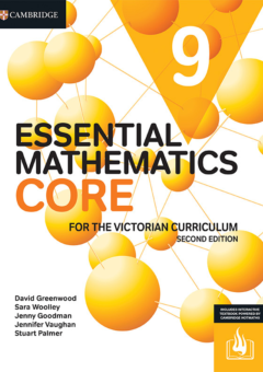 CAMBRIDGE ESSENTIAL MATHEMATICS CORE FOR THE VICTORIAN CURRICULUM YEAR 9 STUDENT BOOK + EBOOK 2E Cover