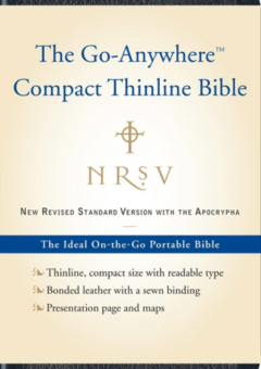 NRSV GO ANYWHERE COMPACT THINLINE BIBLE WITH APOCRYPHA Cover
