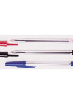 BALLPOINT PENS 3 PACK (RED, BLACK & BLUE) Cover