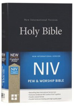 NIV PEW AND WORSHIP BIBLE BLUE (BLACK LETTER EDITION) Cover