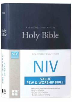 NIV VALUE PEW AND WORSHIP BIBLE BLUE (BLACK LETTER EDITION) Cover