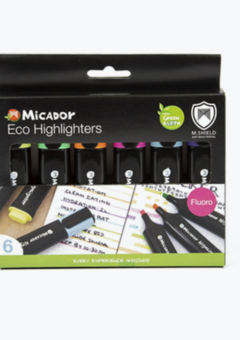 HIGHLIGHTERS ECO PACK OF 6 ASSORTED COLOURS Cover