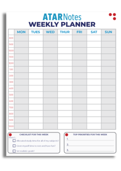 ATAR NOTES WEEKLY PLANNER Cover