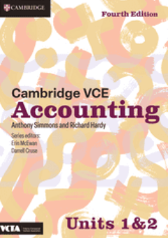CAMBRIDGE VCE ACCOUNTING UNITS 1&2 TEXTBOOK + EBOOK 4E Cover