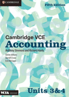 CAMBRIDGE VCE ACCOUNTING UNITS 3&4 TEXTBOOK + EBOOK 5E Cover