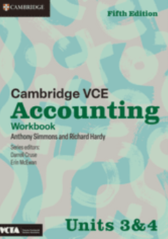CAMBRIDGE VCE ACCOUNTING UNITS 3&4 WORKBOOK 5E Cover