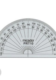 PROTRACTOR 180 DEGREES 10CM Cover