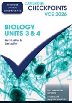 CAMBRIDGE CHECKPOINTS VCE BIOLOGY UNITS 3&4 2026 + QUIZ ME MORE Cover