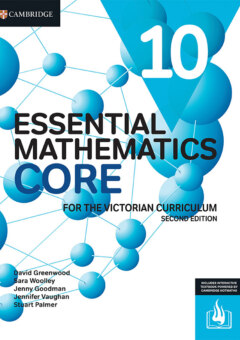 CAMBRIDGE ESSENTIAL MATHEMATICS CORE FOR THE VICTORIAN CURRICULUM YEAR 10 STUDENT BOOK + EBOOK 2E Cover