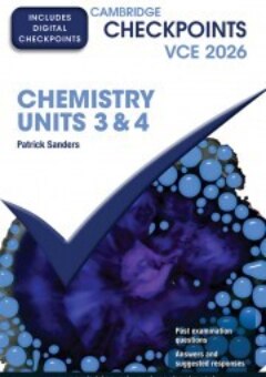 CAMBRIDGE CHECKPOINTS VCE CHEMISTRY UNITS 3&4 2026 + QUIZ ME MORE Cover