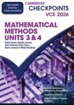 CAMBRIDGE CHECKPOINTS VCE MATHEMATICAL METHODS UNITS 3&4 2026 + QUIZ ME MORE Cover